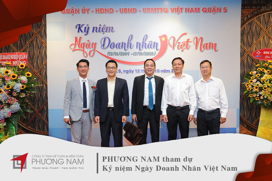 Ban lãnh đạo Phương Nam đại diện tham dự Kỷ niệm ngày doanh nhân Việt Nam